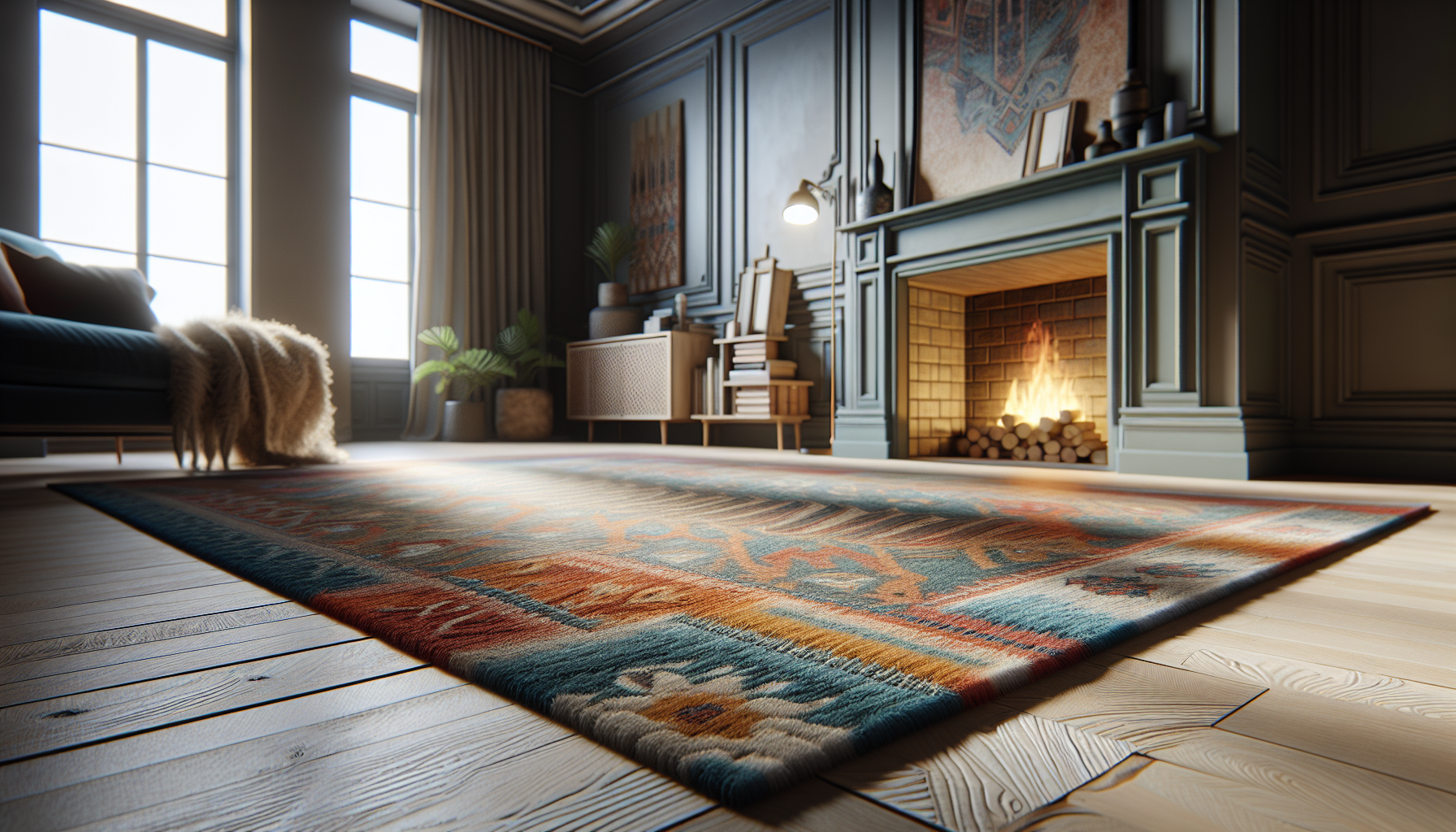 Stylish living room with affordable decor options