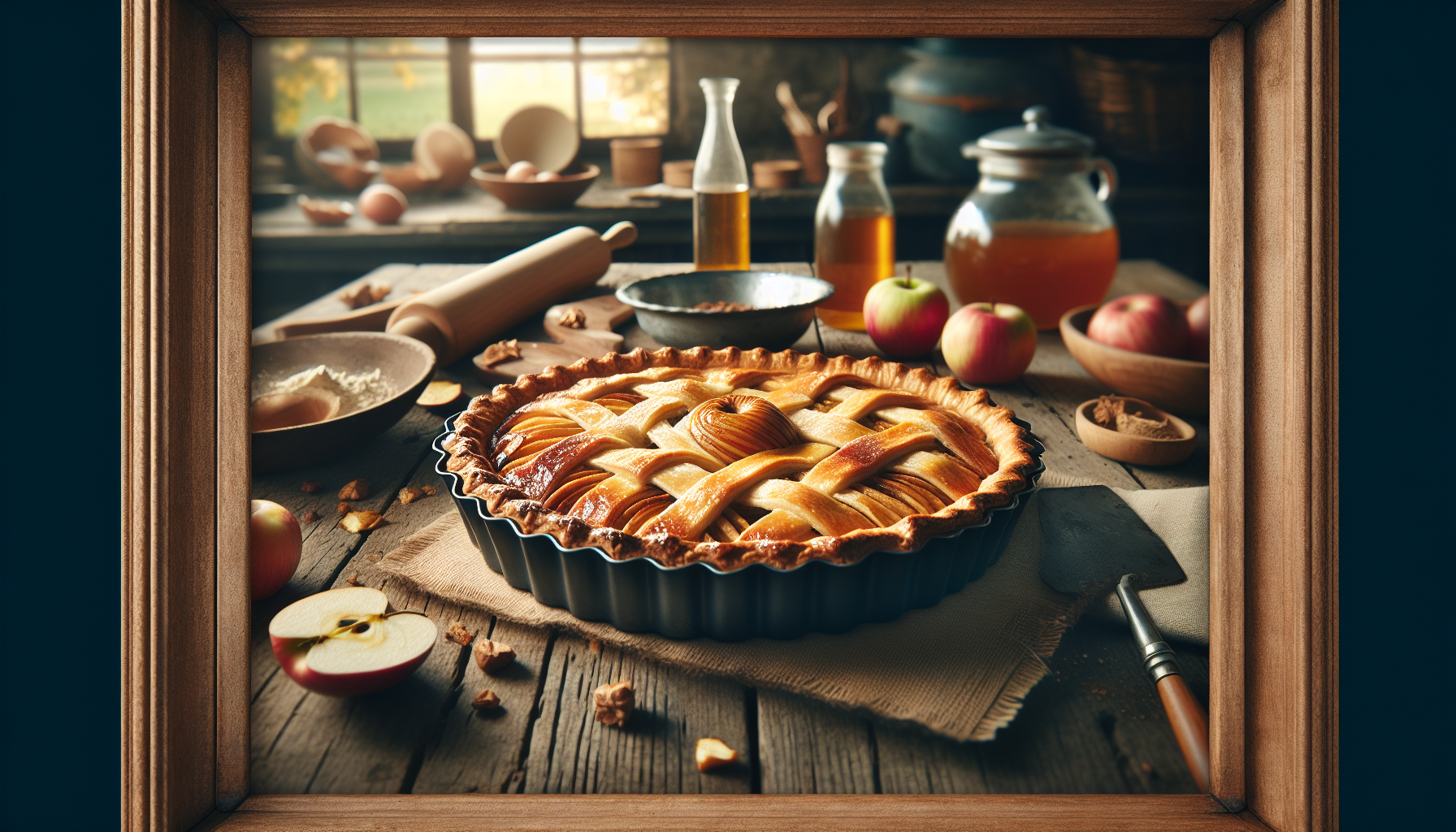 Delicious apple pie, symbol of Pi Day celebrations