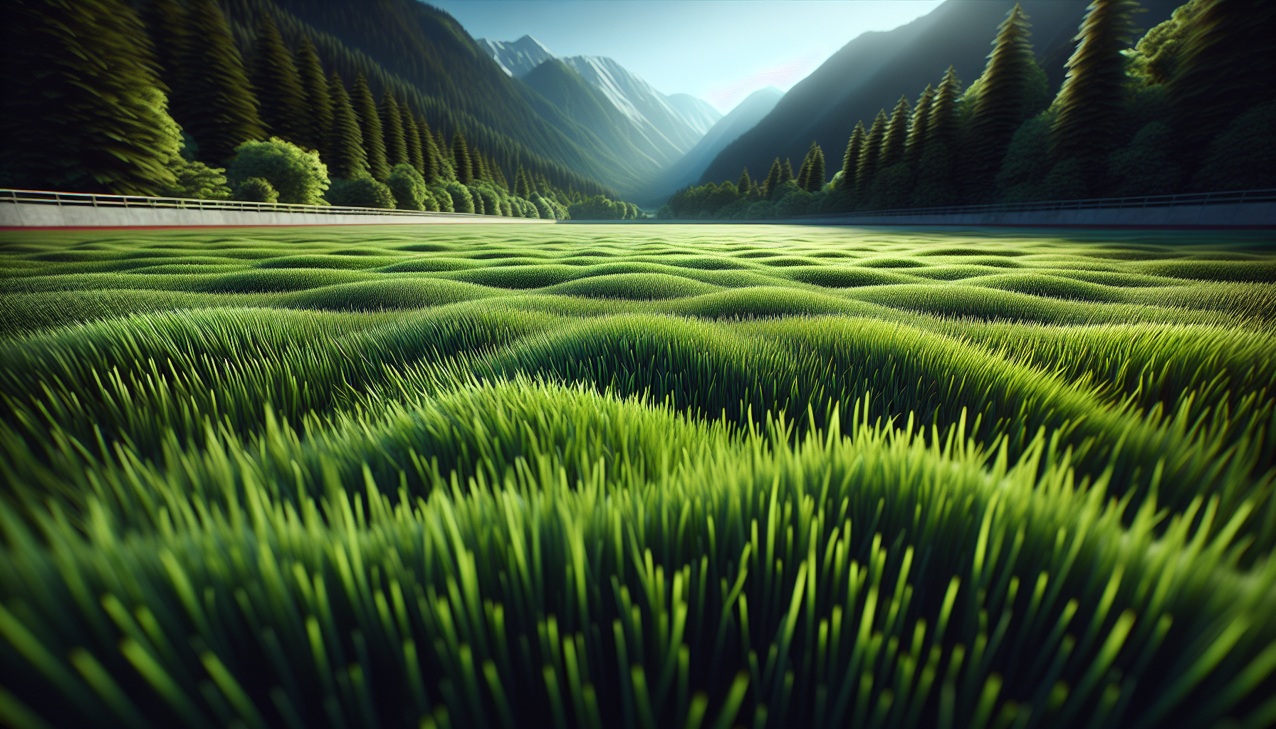 Lush green lawn enriched with compost
