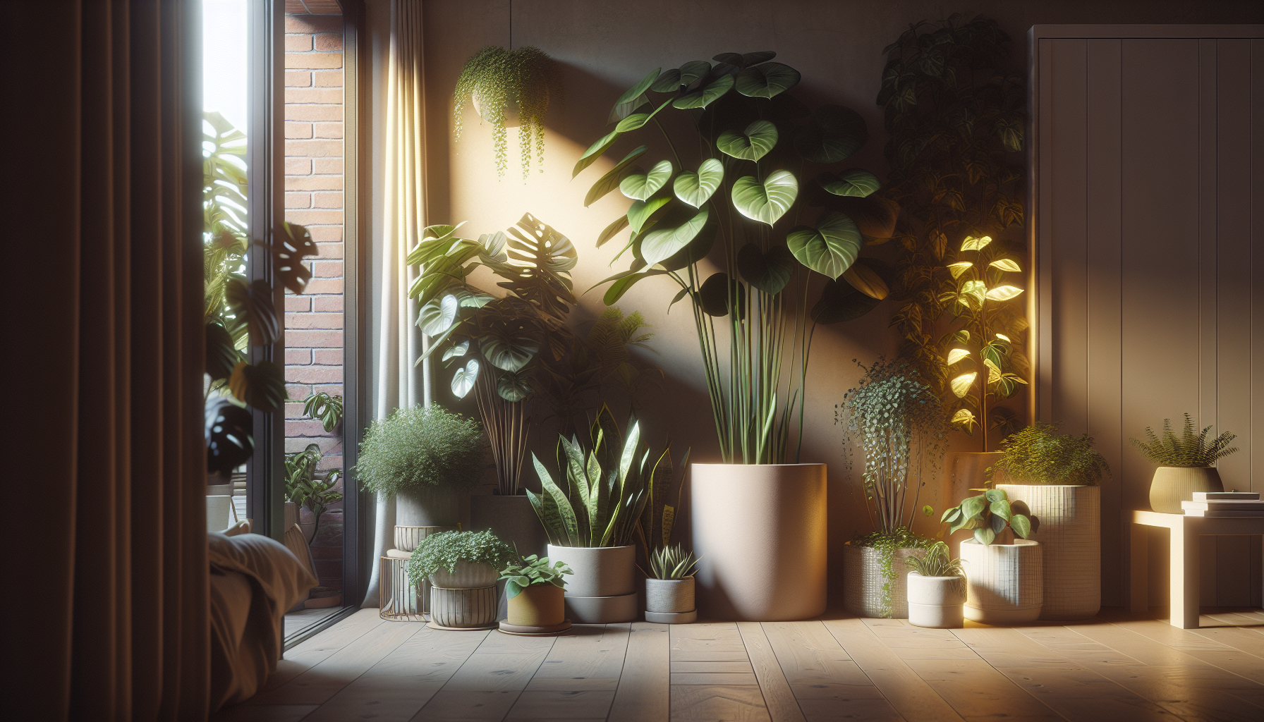 A variety of houseplants suitable for different rooms