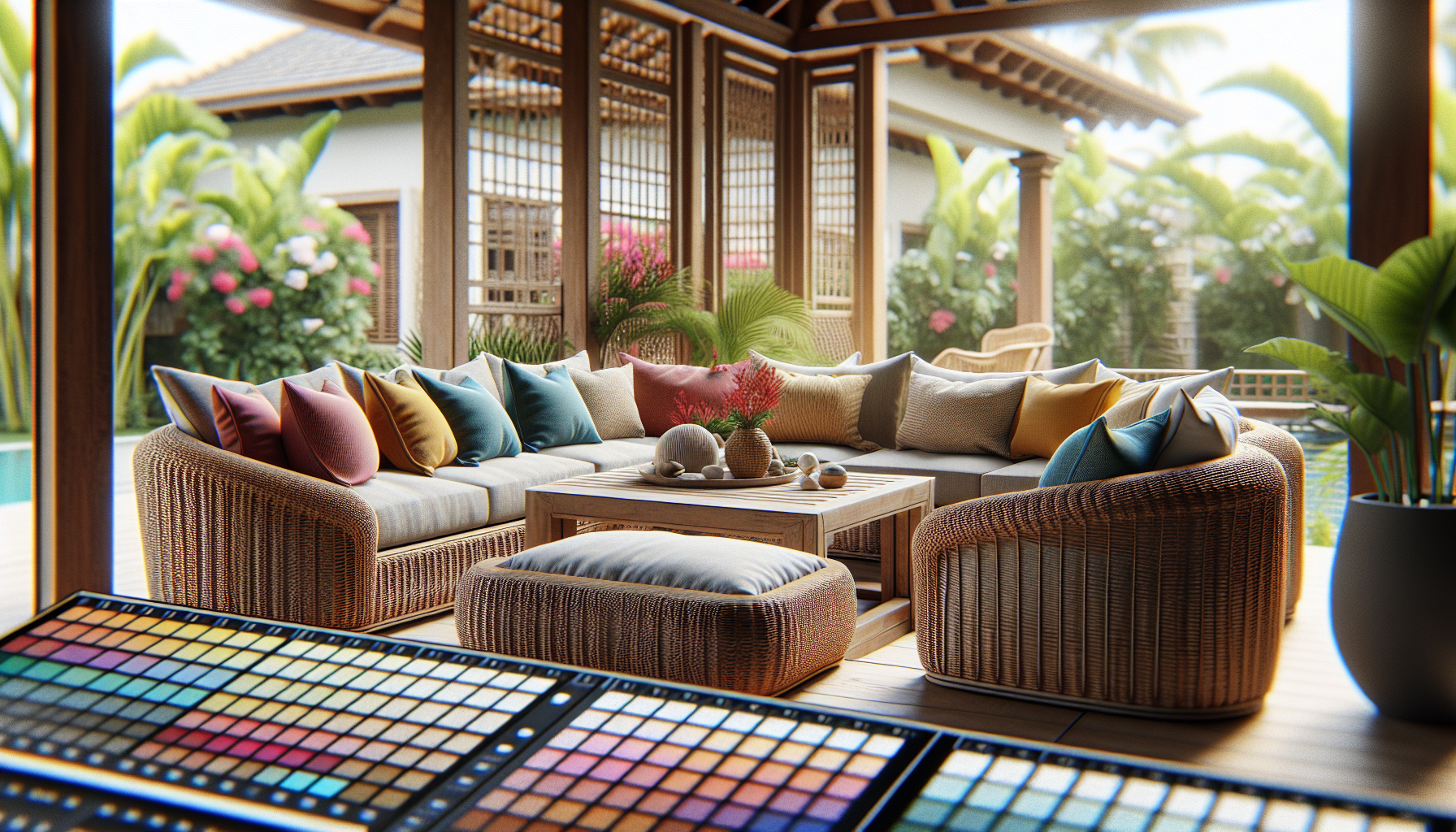 Beautiful lanai showcasing outdoor living space