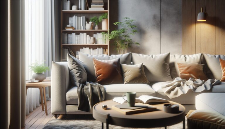 Elegant modern sitting room with stylish decor