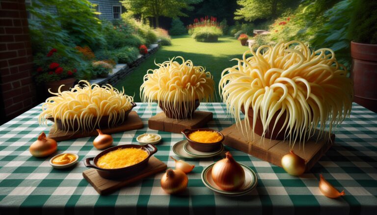 Delicious cheesy onions from Tennessee served hot