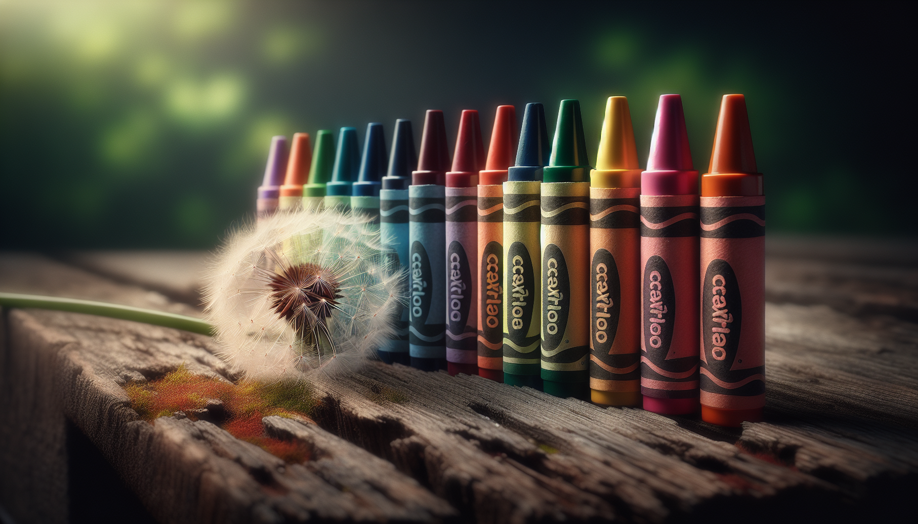 Colorful Crayola crayons showcasing retired shades