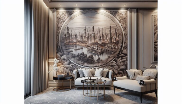 Elegant wallpaper design inspired by luxury resorts