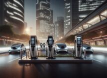 Charging station for electric vehicles in an urban setting