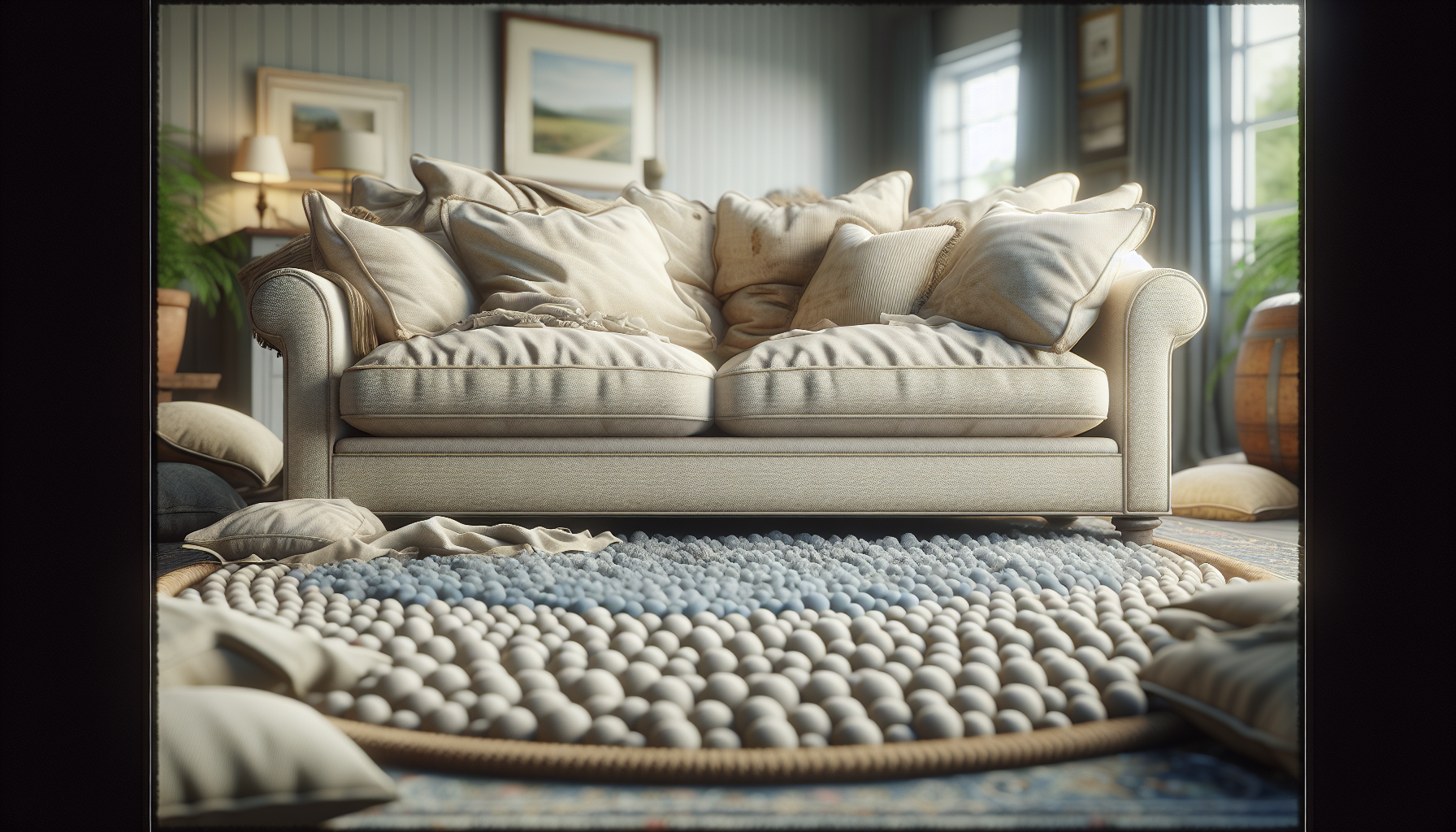 Sofa cleaning process to remove odors