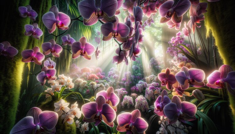 Orchid plant being fertilized for better blooms
