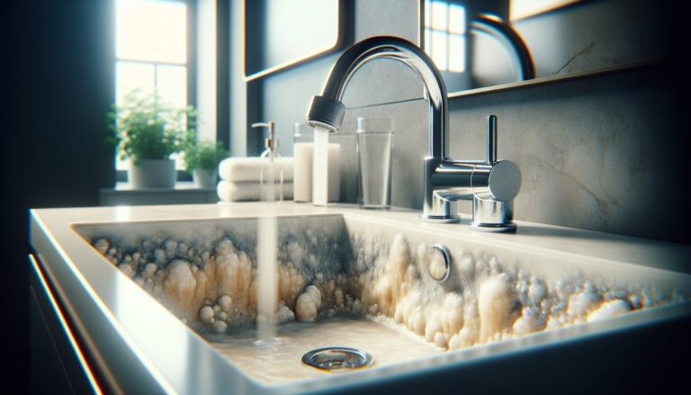 Image illustrating hard water issues in a home