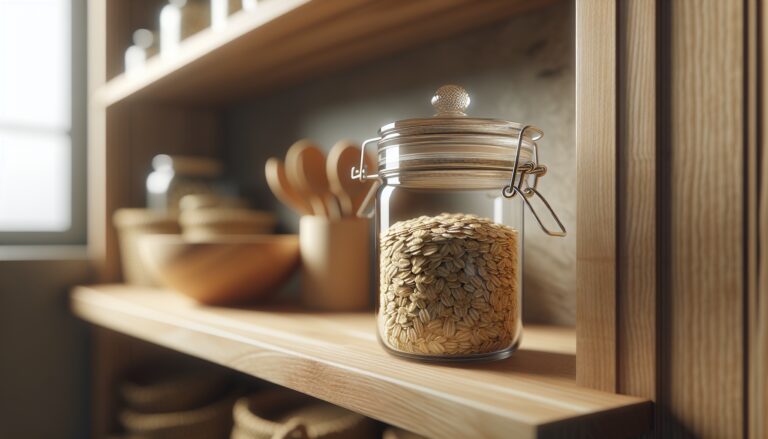 Fresh oats stored properly for maximum flavor