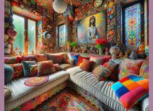 Vibrant maximalist home decor inspired by Nicole Byer