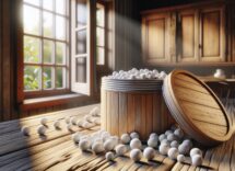 Mothballs placed near silverfish in a home setting
