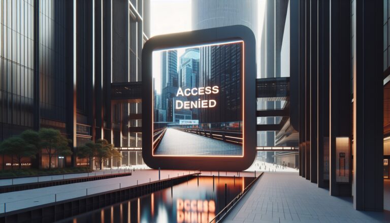 Illustration of website access restrictions and navigation tips