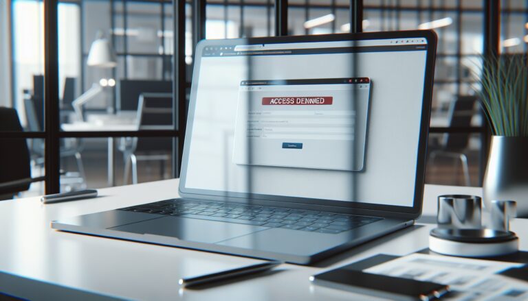 Illustration of website access restrictions and navigation tips