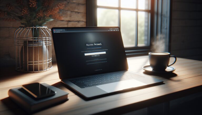 Illustration of website access restrictions and navigation tips