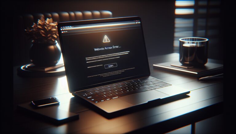 Illustration of website access restrictions and navigation tips