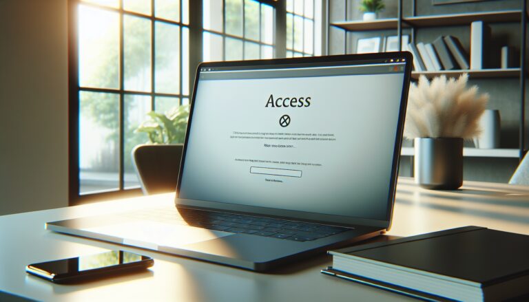 Illustration of website access restrictions and navigation tips