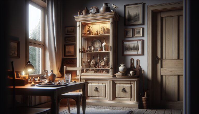 Beautifully displayed family heirlooms in a cozy setting
