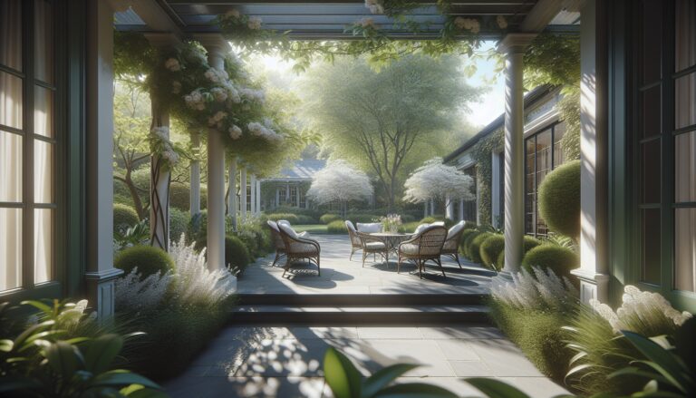 Beautifully designed patio for spring with smart choices