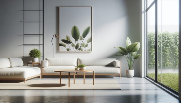 Minimalist home with spring cleaning essentials