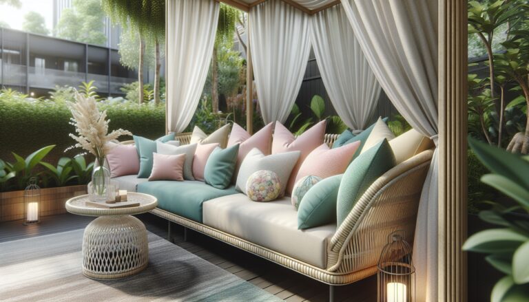 Beautifully designed backyard retreat with stylish decor