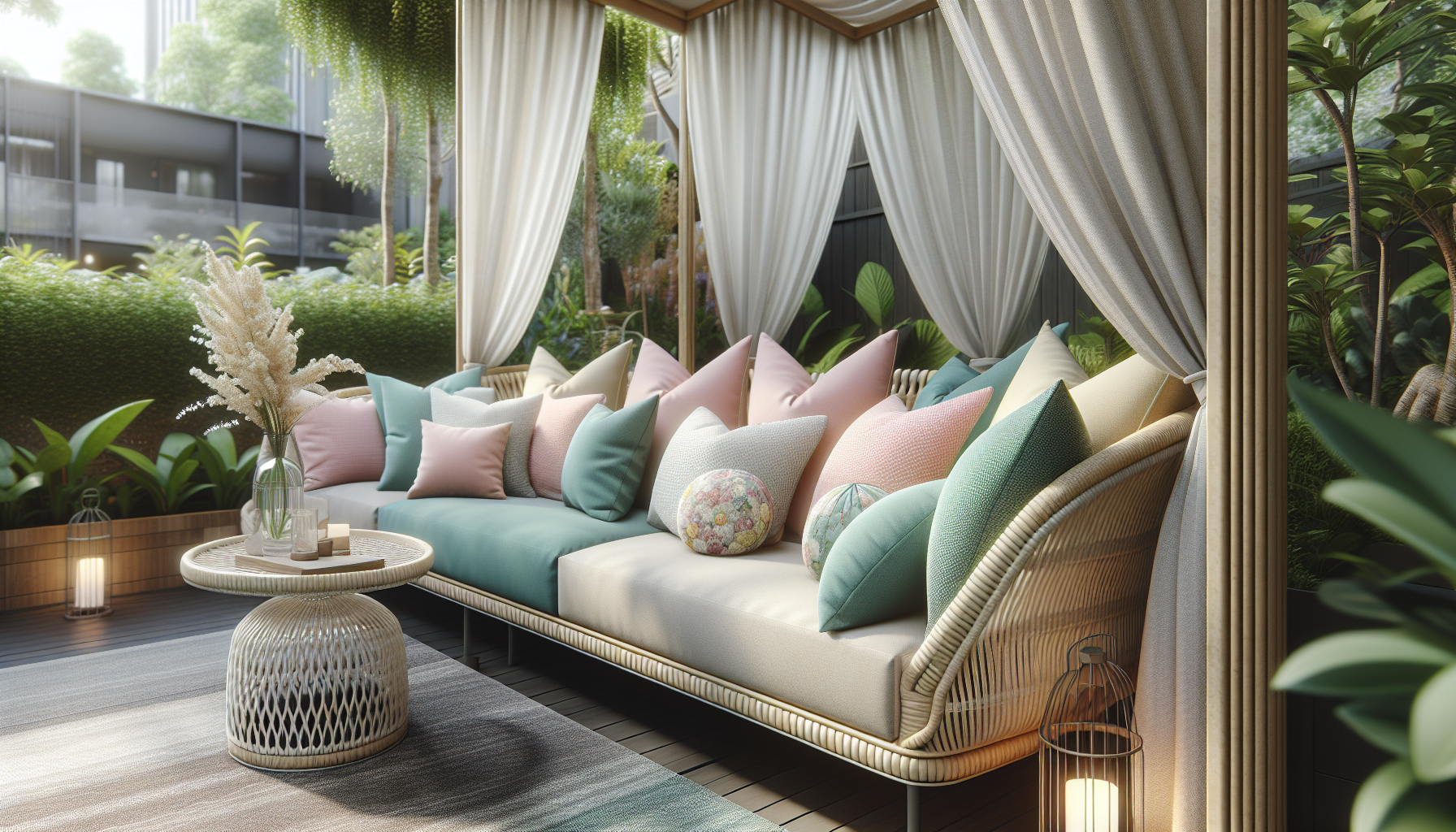 Beautifully designed backyard retreat with stylish decor