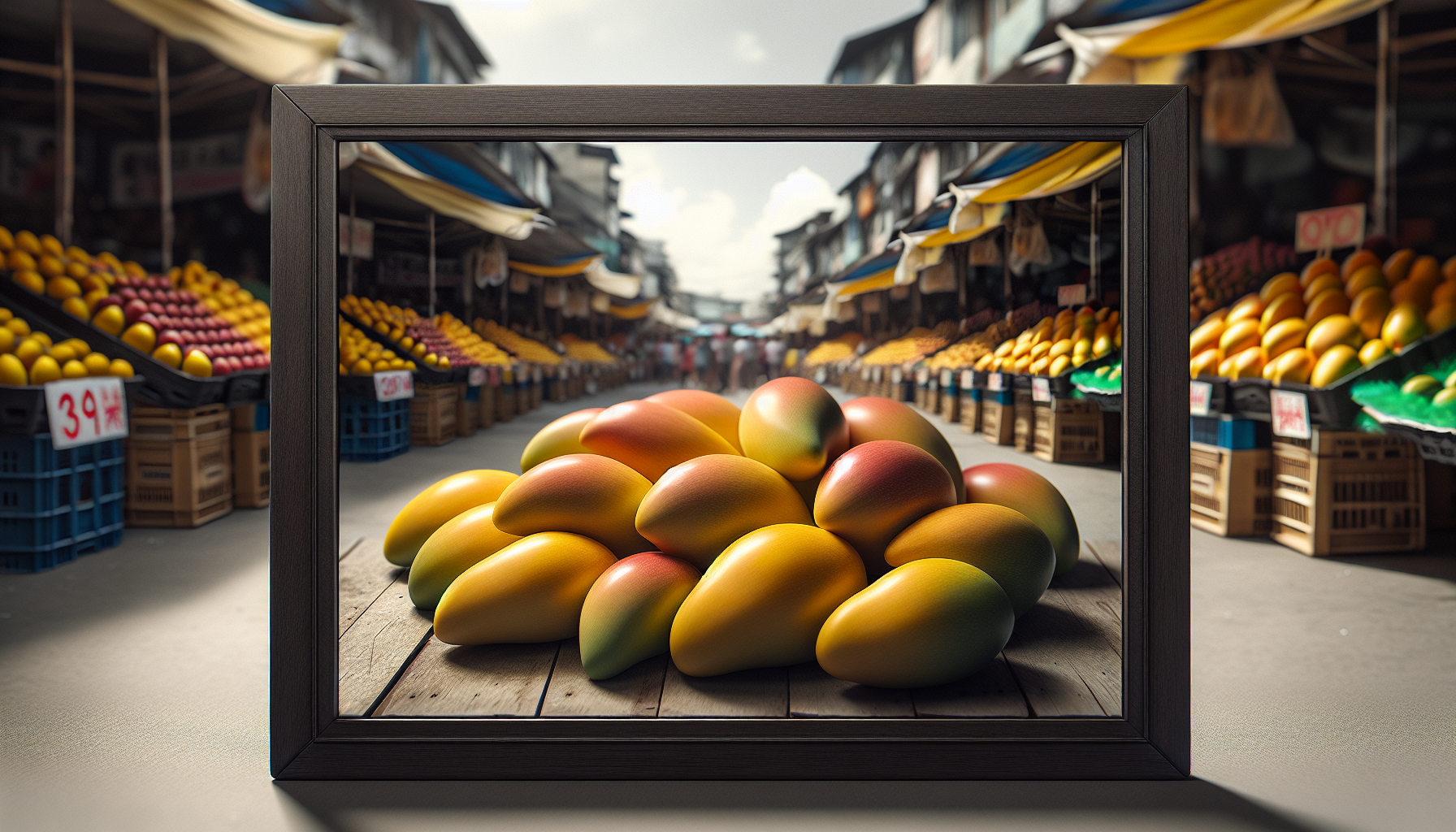 Fresh mangoes ready to be enjoyed during mango season