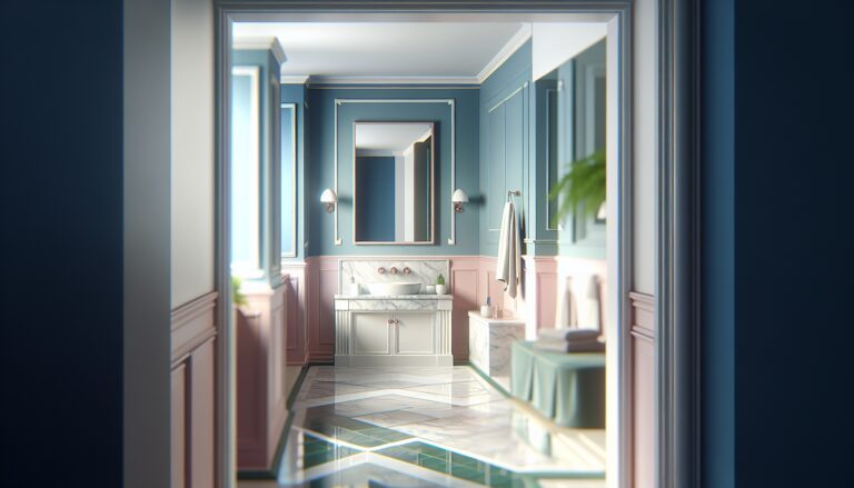 Beautiful bathroom painted in underrated colors