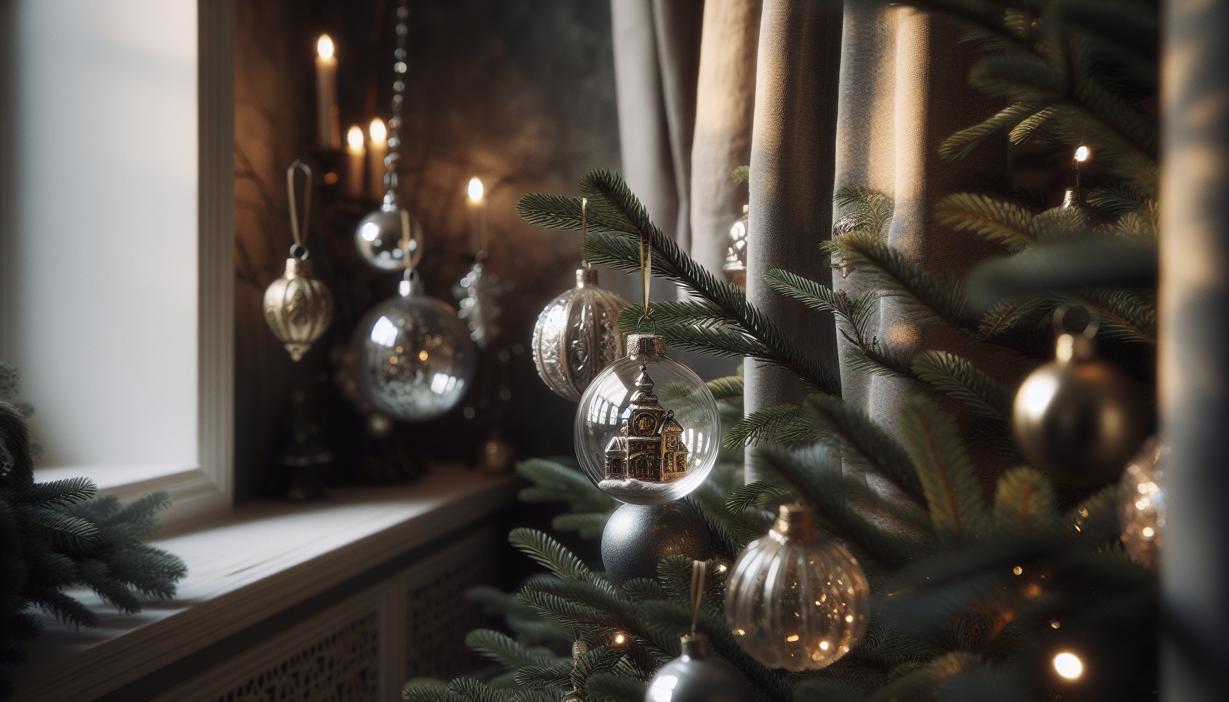 Beautiful vintage Christmas decorations for a festive look