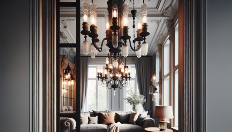 Elegant vintage light fixture enhancing home decor