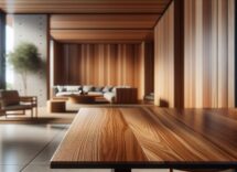 Cozy wooden elements enhancing modern interior design