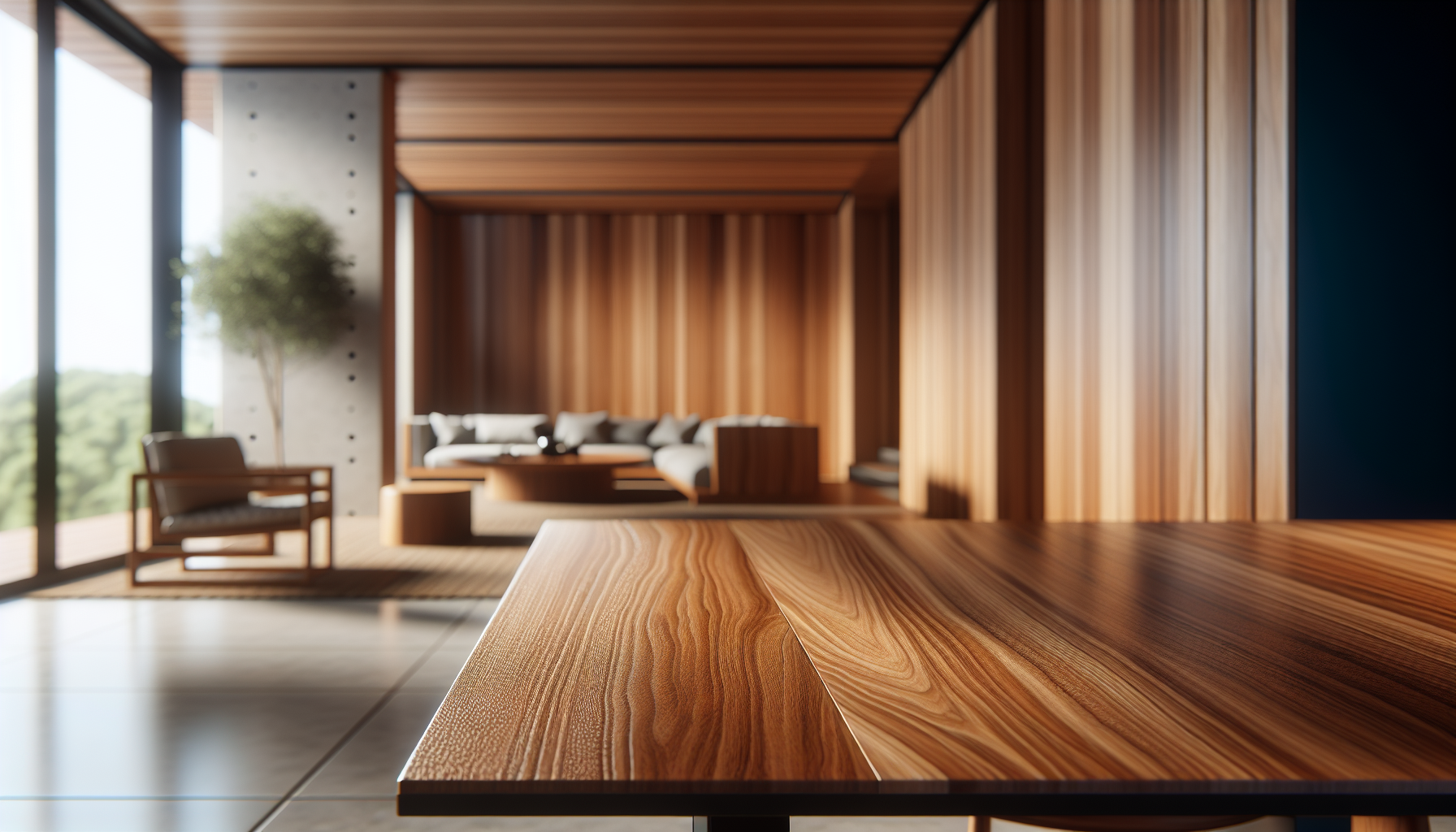 Cozy wooden elements enhancing modern interior design