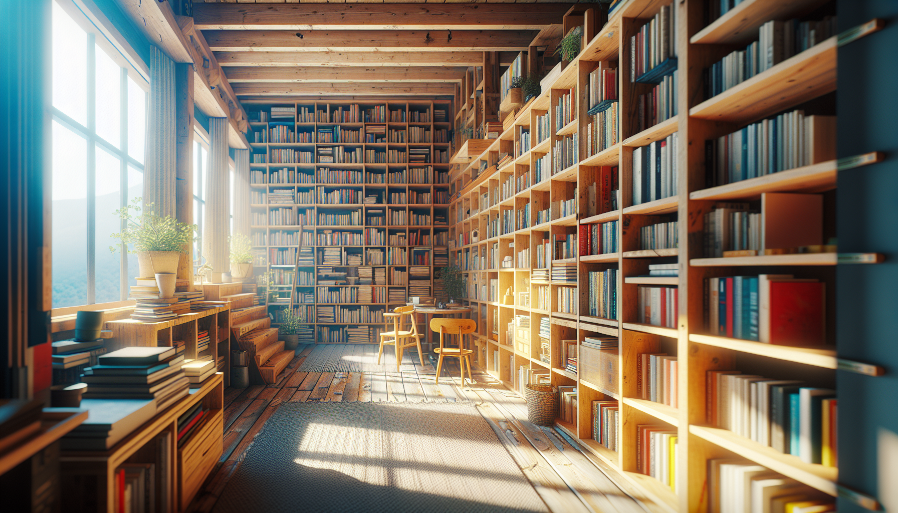 A young reader exploring books in search of family