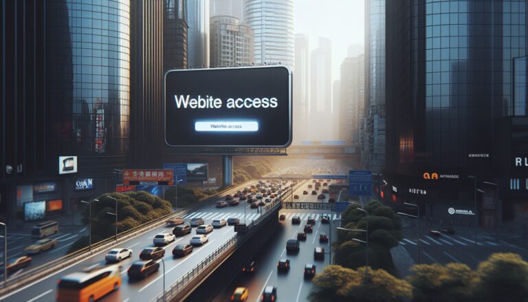 Illustration of website access restrictions and navigation tips