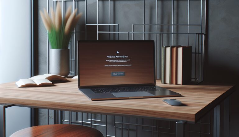 Illustration of website access restrictions and navigation tips