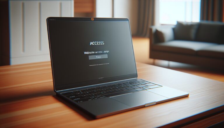 Illustration of website access restrictions and navigation tips