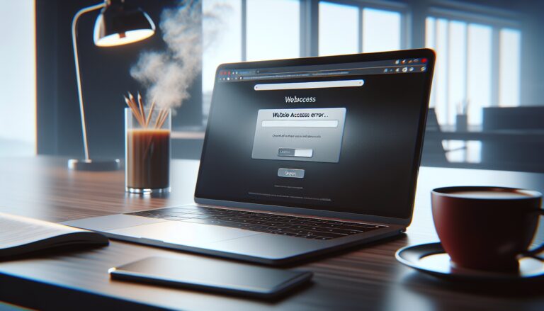 Illustration of website access restrictions and navigation tips