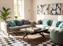 incorporating checkerboard patterns into your home decor 1746124280