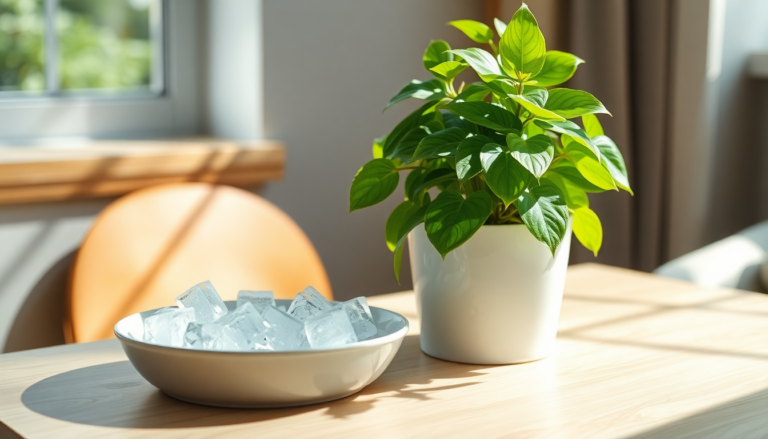 the brilliant ice cube watering trick for houseplants 1747669679