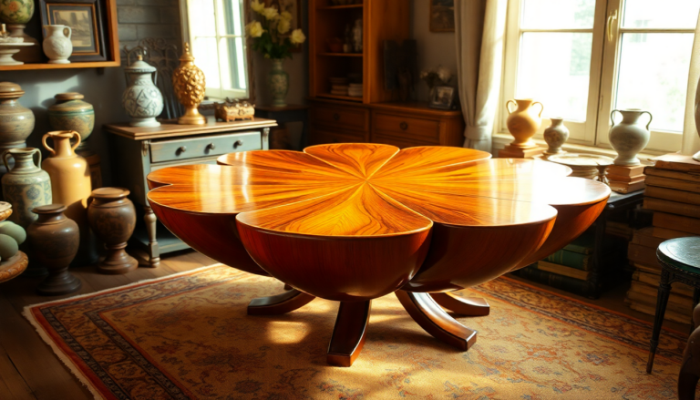 thrifting gold a stunning flower table for under 150 1747160783