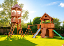transform your backyard with the mystic tower swing set 1746622292