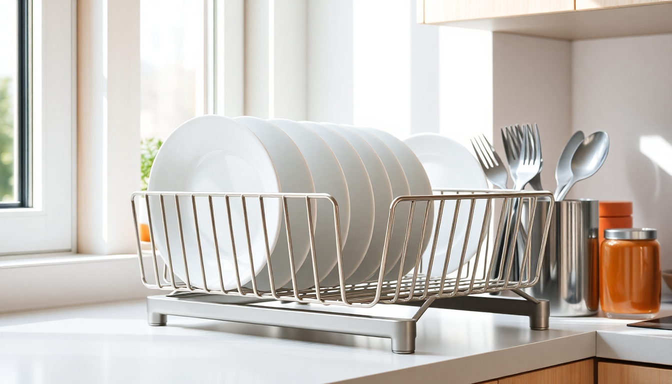 discover the best dish drying racks for small kitchens in 2025 1749805519