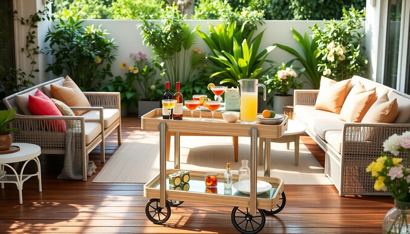 transform your summer gatherings with the stylish trinx inacio bar cart 1749772386