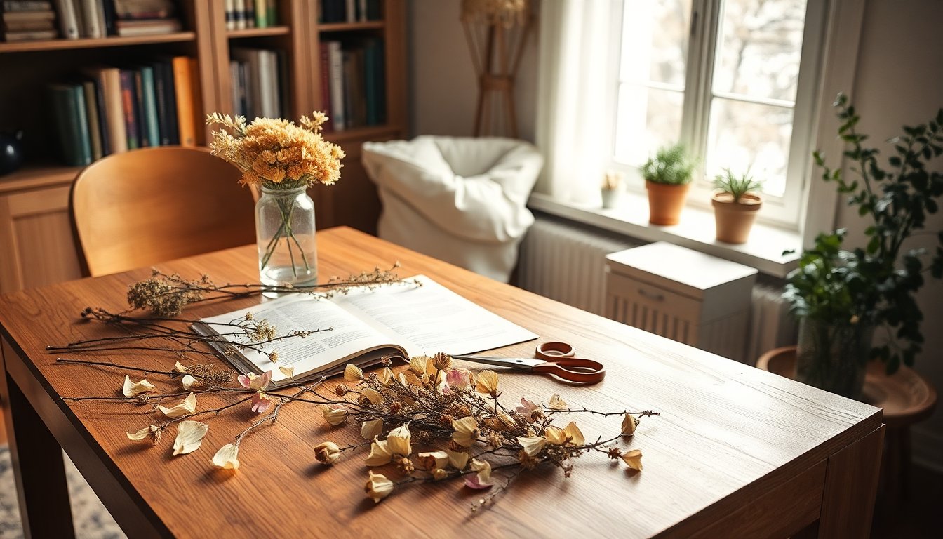 crafting a serene winter herbarium for floral preservation python 1757907335