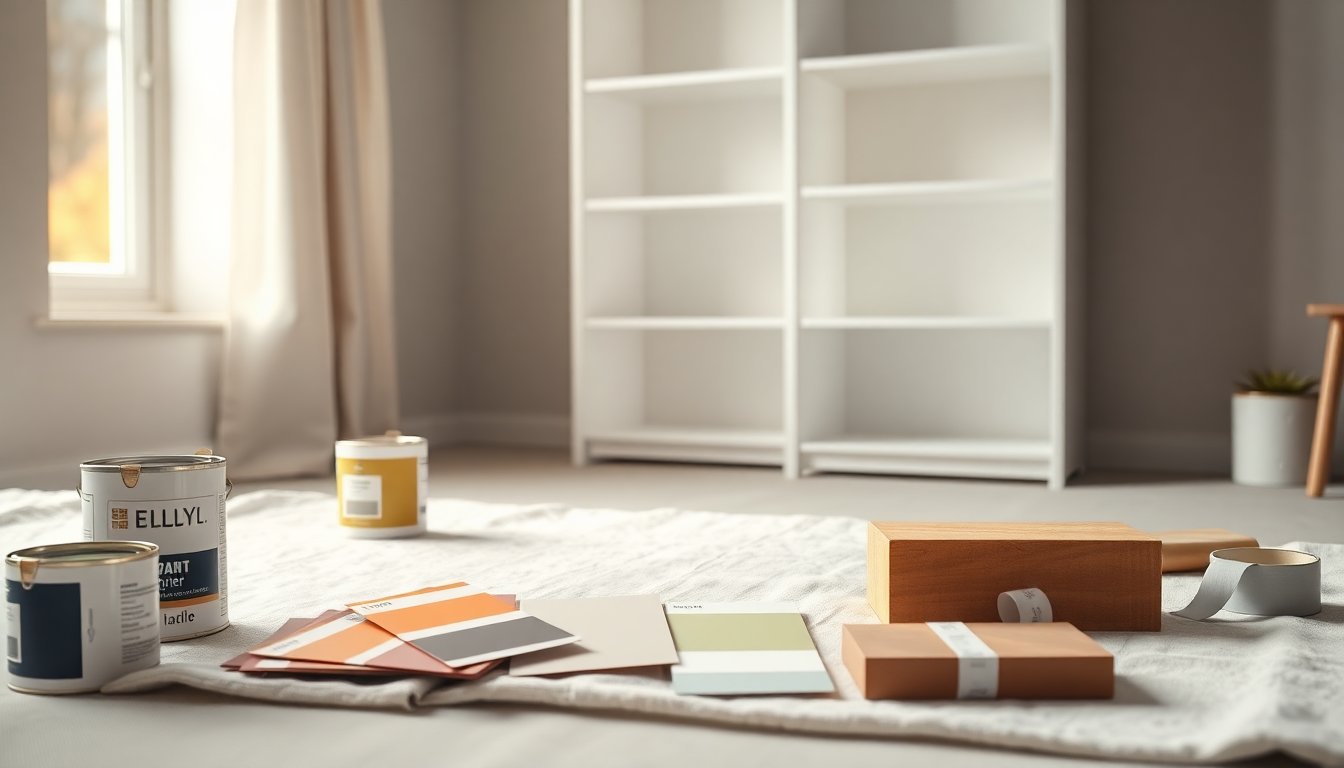 Best paint colours and finishes for an IKEA BILLY shelf