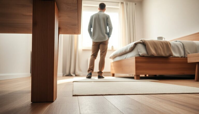 Carl 230 furniture legs in ash wood for beds and storage