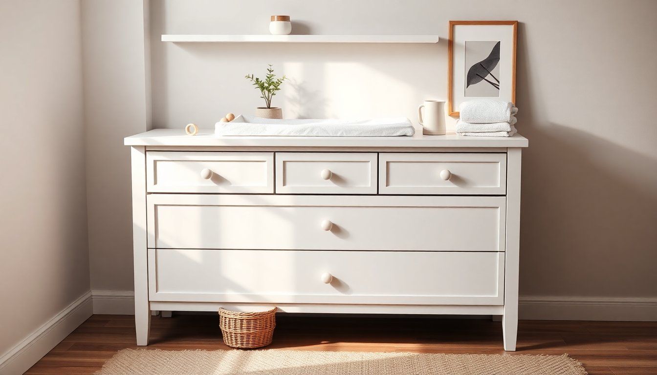 IKEA Hemnes 160 cm changing table topper with shelf and extension