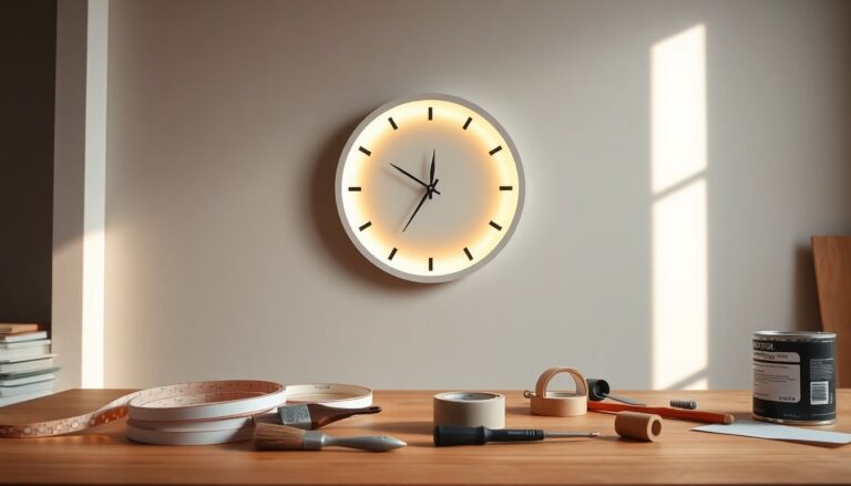 IKEA TROMMA clock hack: create a backlit wall clock