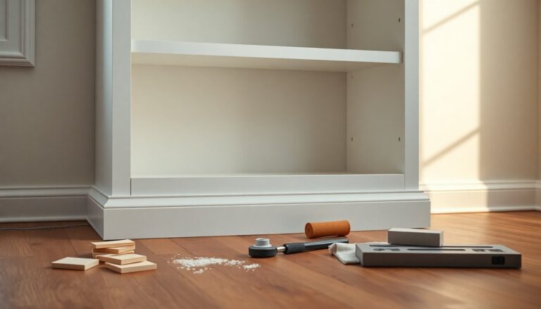 Make your BILLY bookcase sit flush against baseboards: practical fixes
